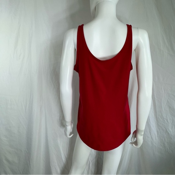 No Boundaries Basic Red Stretch Fitted Red Tank - Picture 7 of 7